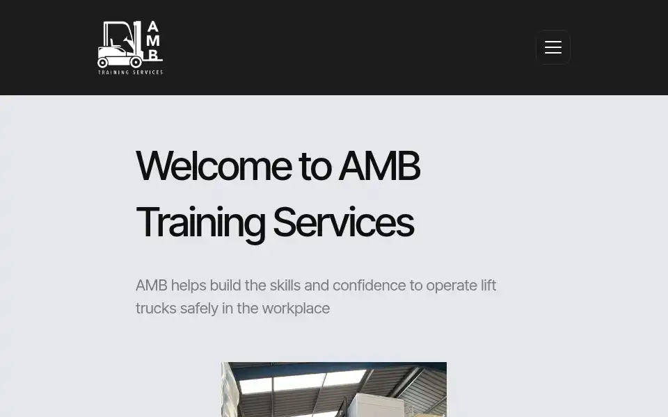Screenshot of ambtrainingservices.co.uk