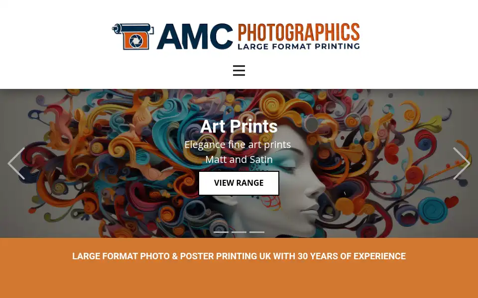 Screenshot of amc-photographics.com