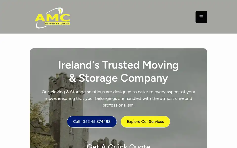 Screenshot of amcremovals.ie