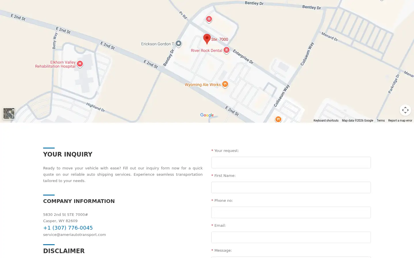 Screenshot of ameriautotransport.com