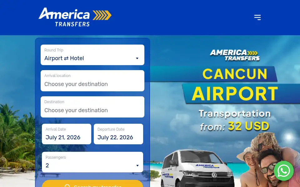 Screenshot of america-transfers.com