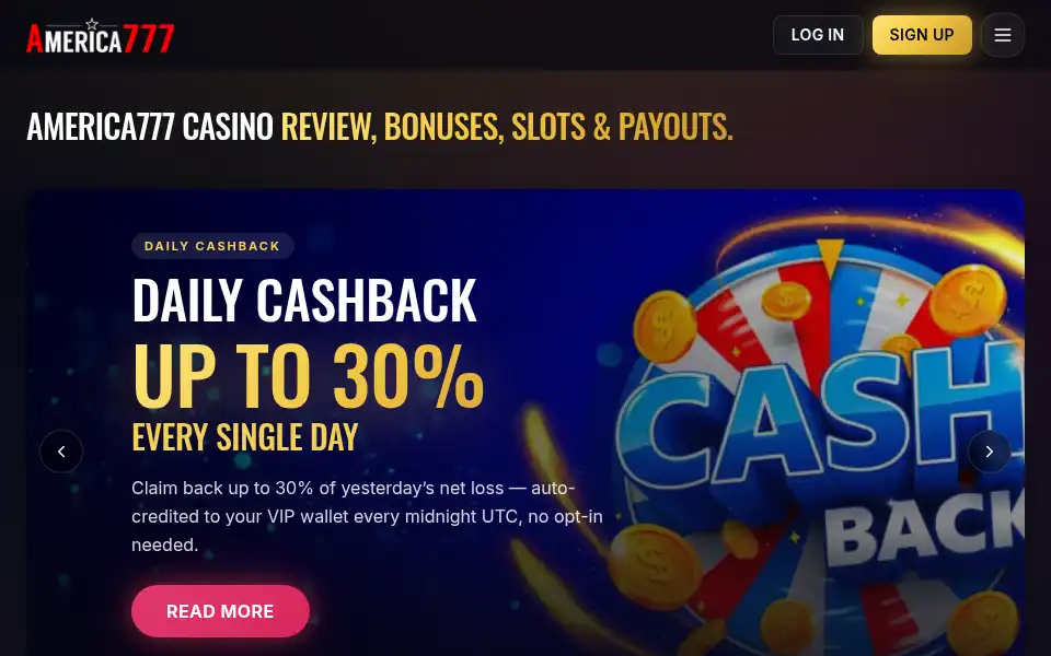 Screenshot of america777.casino