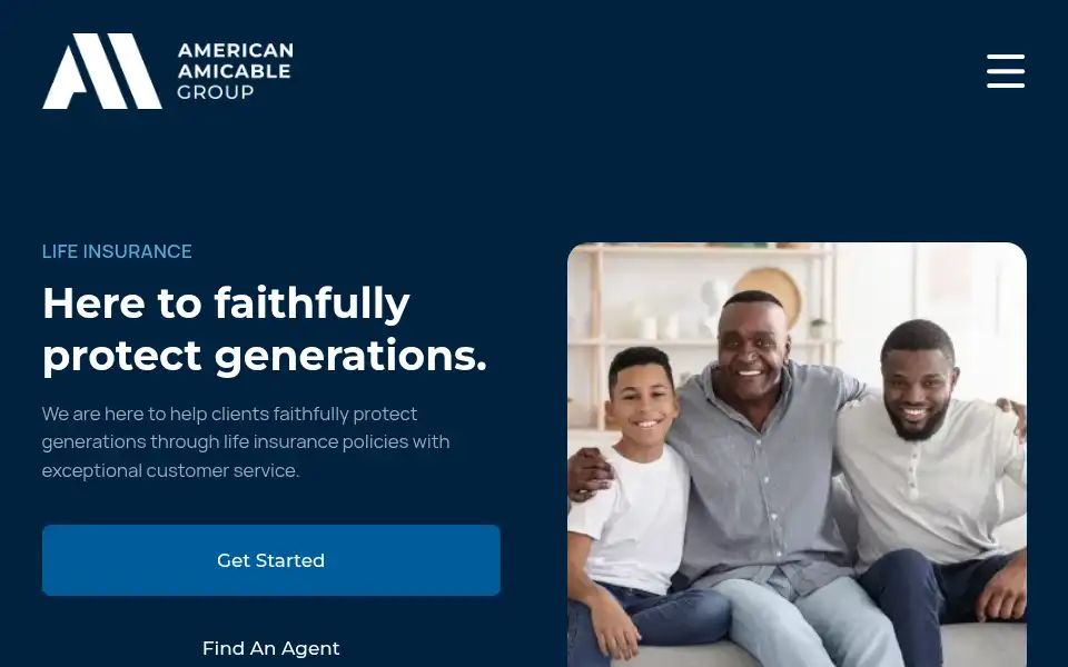 Screenshot of americanamicable.com