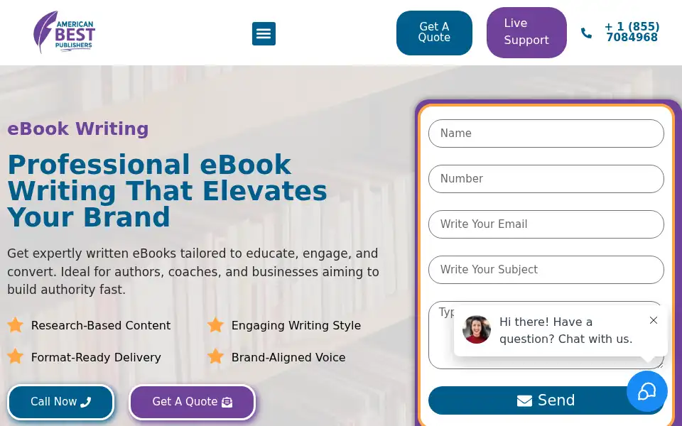 Screenshot of americanbestpublishers.com