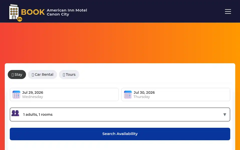 Screenshot of americaninnmotelcanon.us