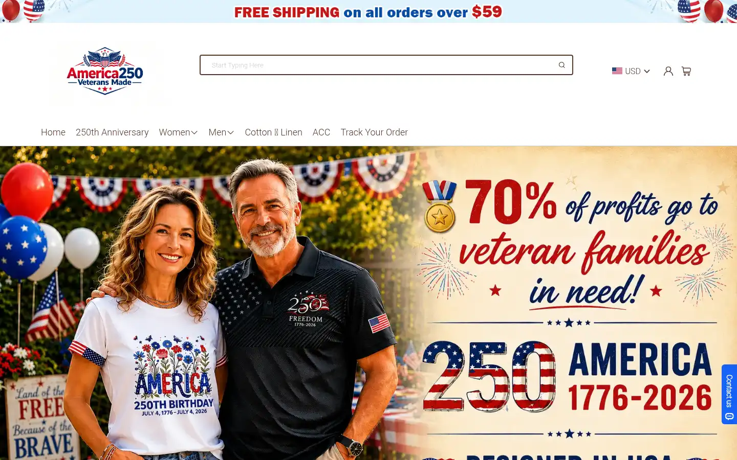 Screenshot of americanveteransmade.com