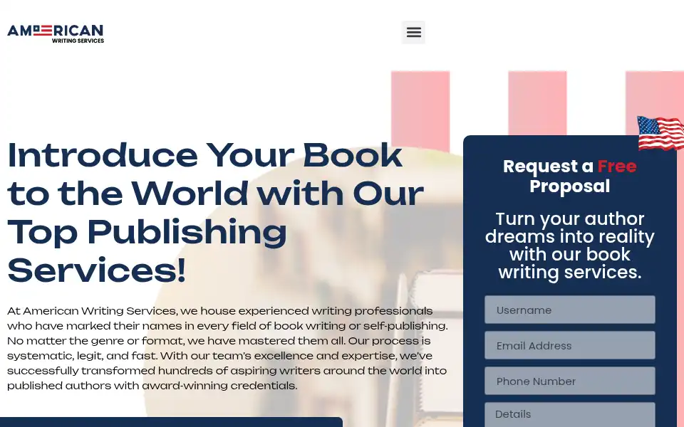 Screenshot of americanwritingservices.com