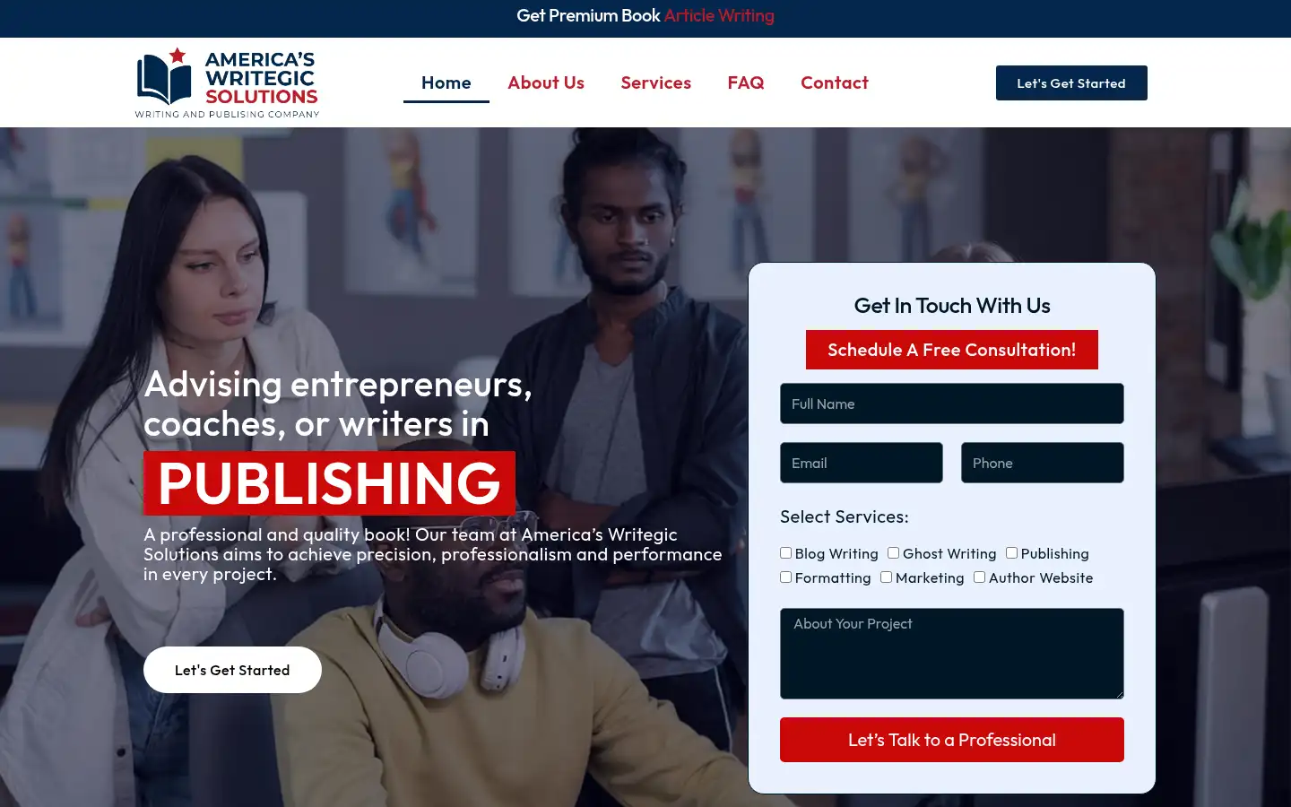 Screenshot of americaswritegicsolutions.com