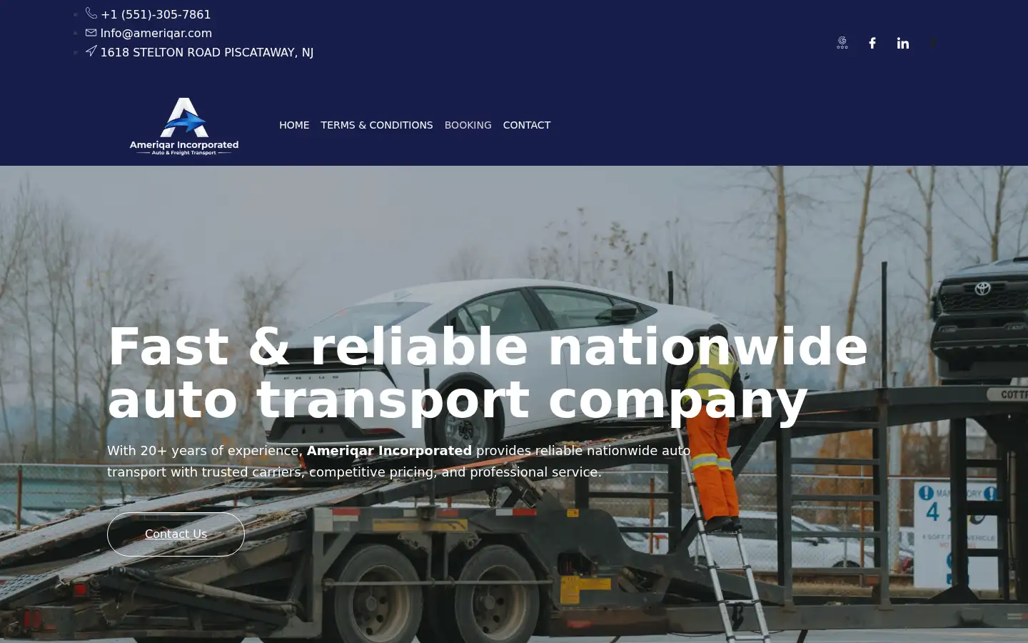 Screenshot of ameriqar.com