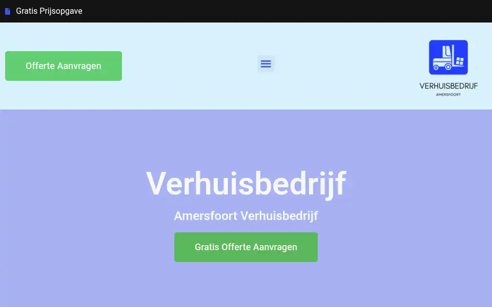 Screenshot of amersfoortverhuisbedrijf.com