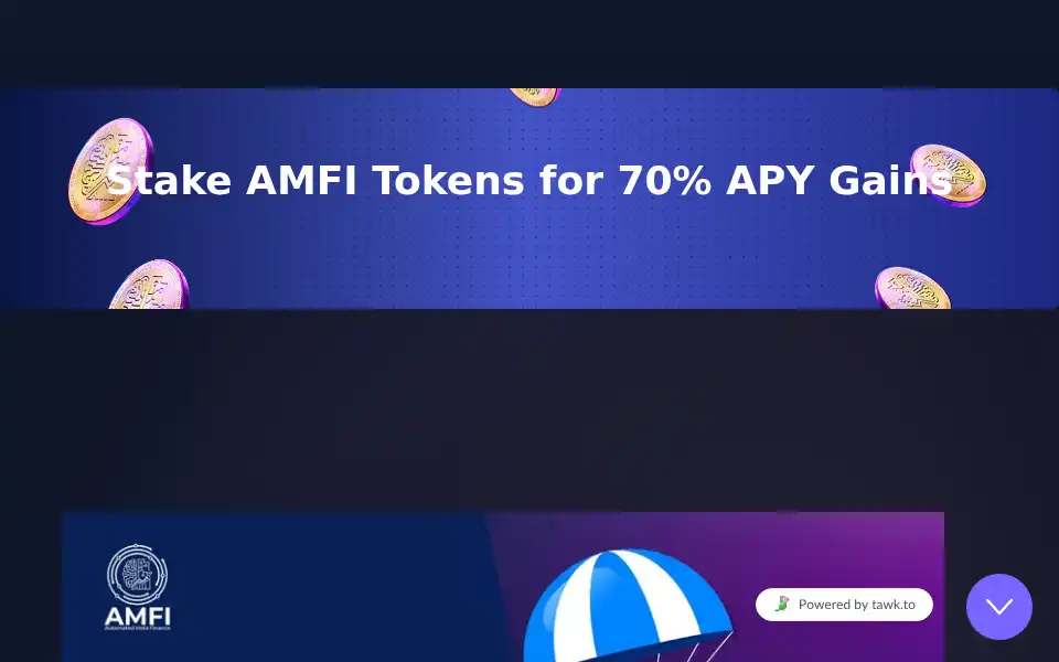 Screenshot of amfi.ai