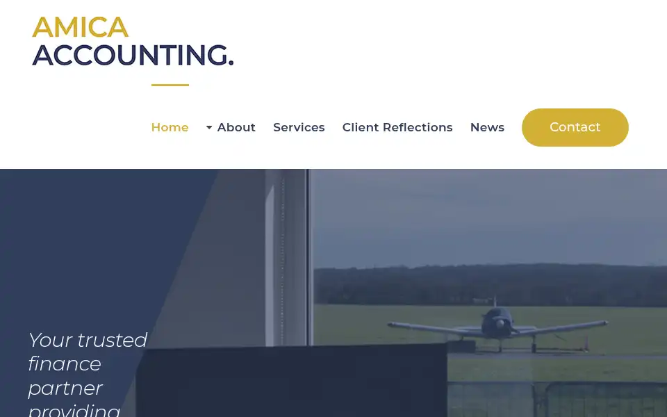 Screenshot of amicaaccounting.com