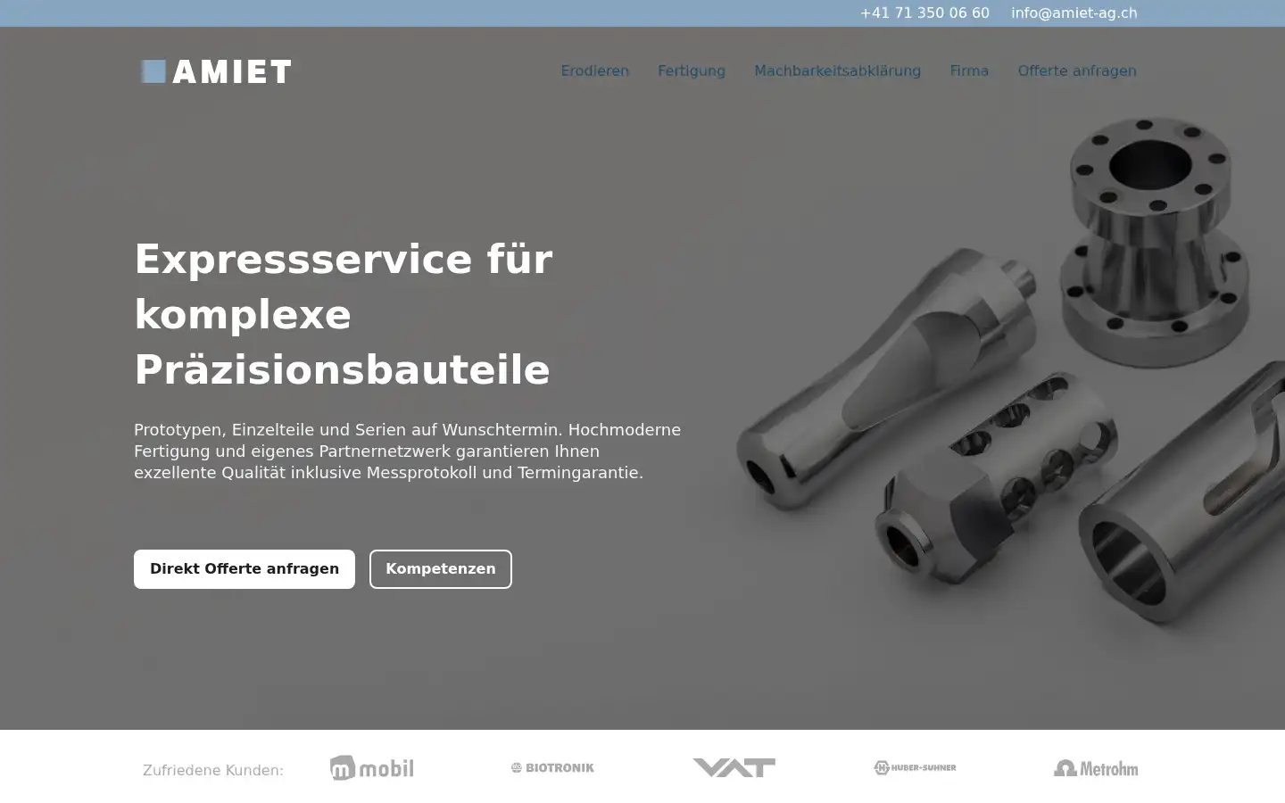 Screenshot of amiet-ag.ch