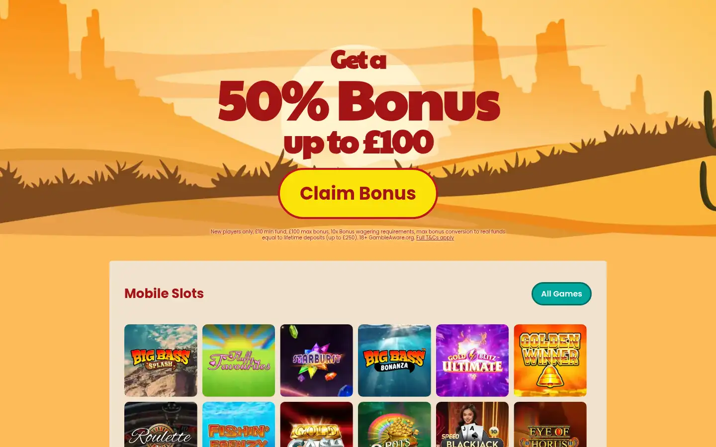 Screenshot of amigoslots.com