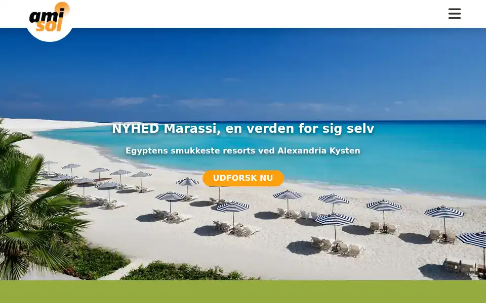 Screenshot of amisol.dk
