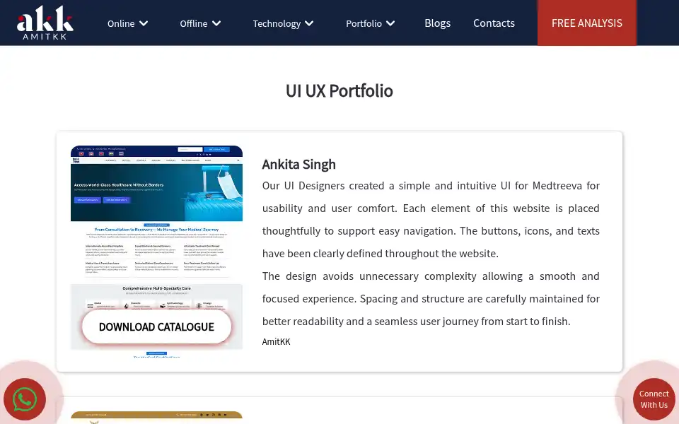 Screenshot of amitkk.com