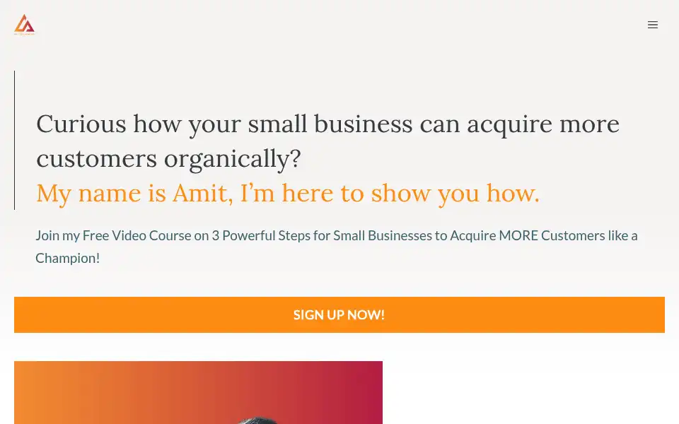 Screenshot of amitsuvarna.com