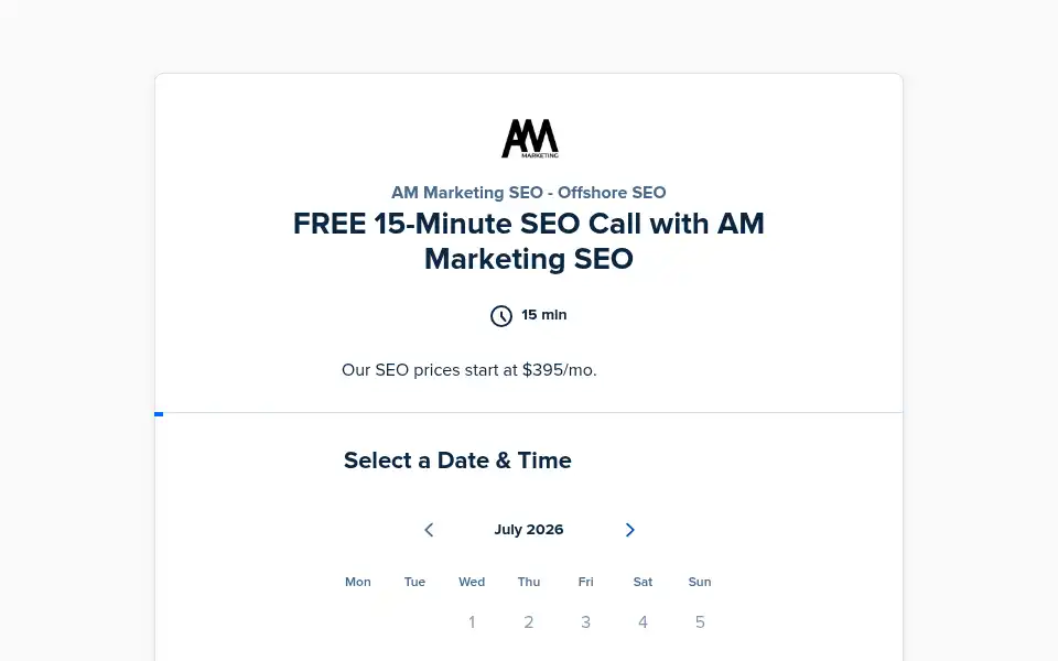 Screenshot of ammarketingseo.com