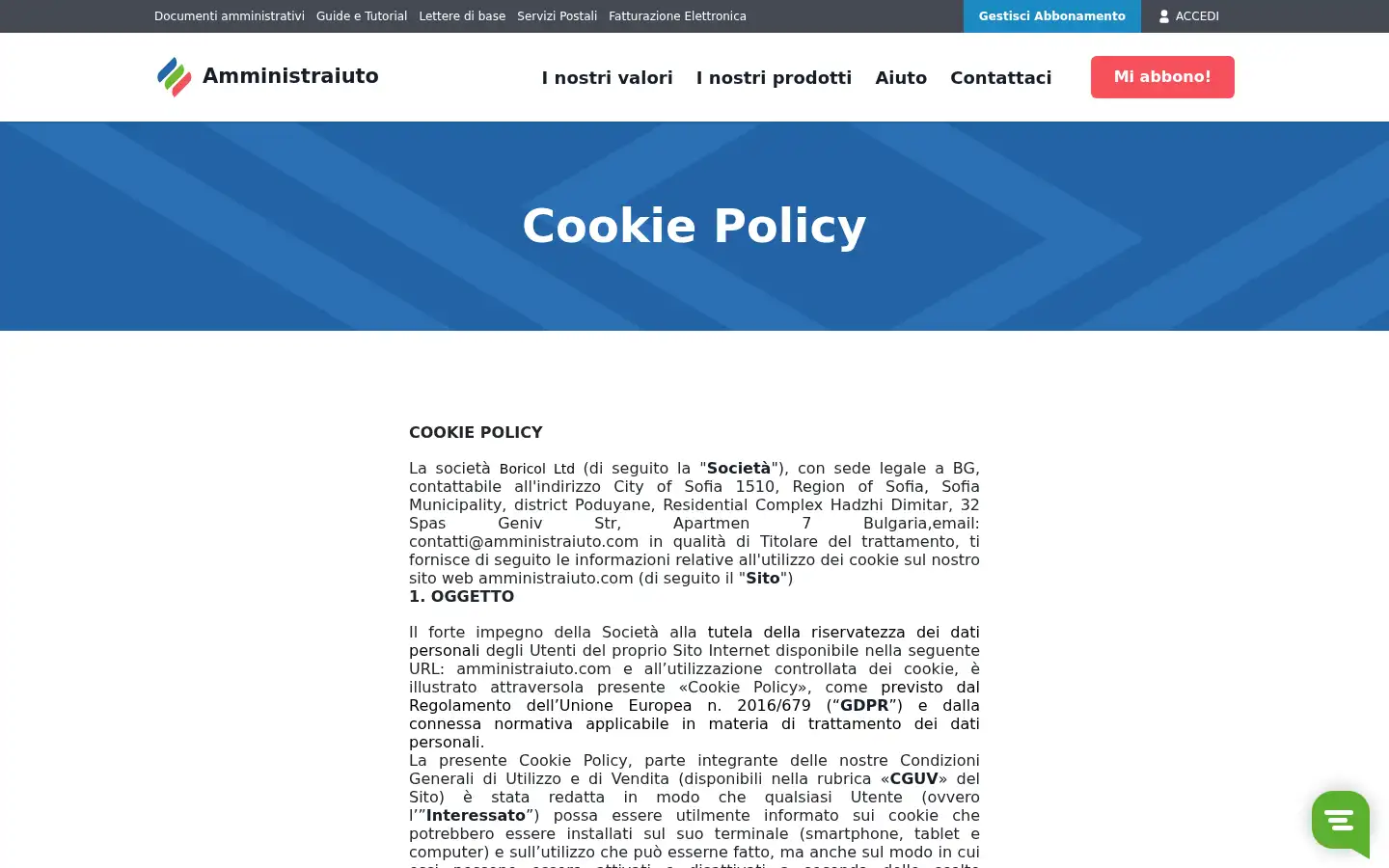 Screenshot of amministraiuto.com