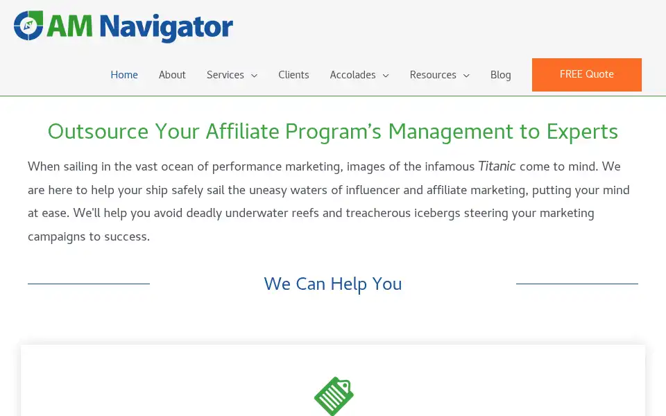 Screenshot of amnavigator.com