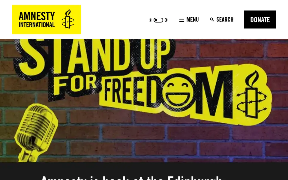 Screenshot of amnestyinternationaluk.com