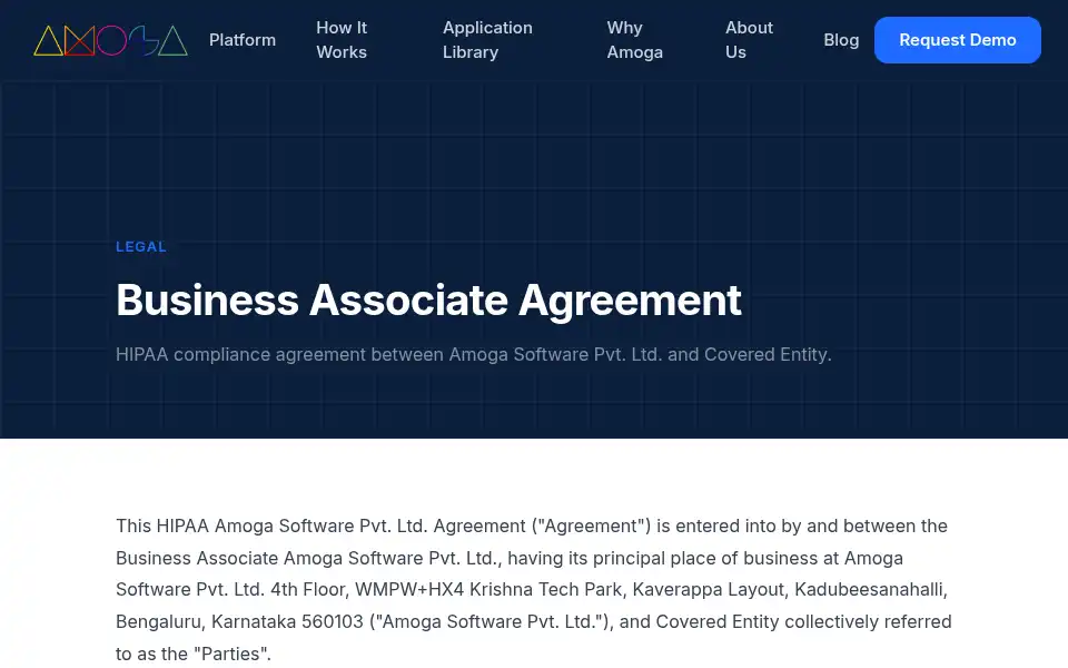 Screenshot of amoga.io