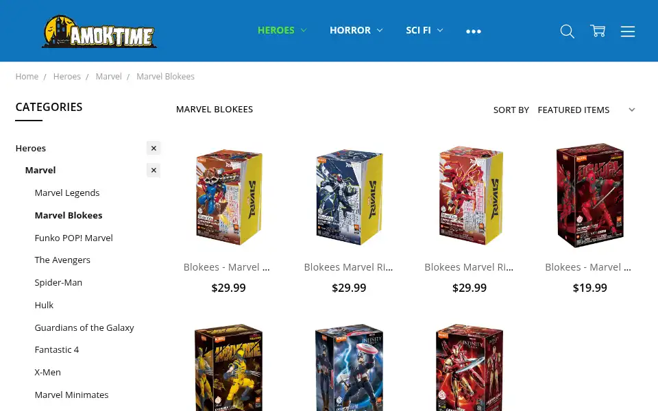 Screenshot of amoktime.com