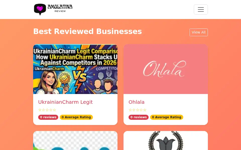 Screenshot of amolatinareview.online