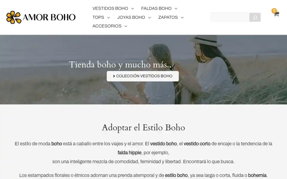 Screenshot of amor-bohemio.es