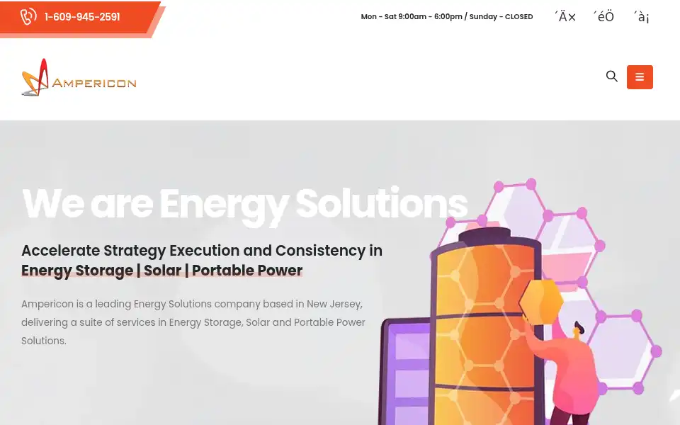 Screenshot of ampericon.com
