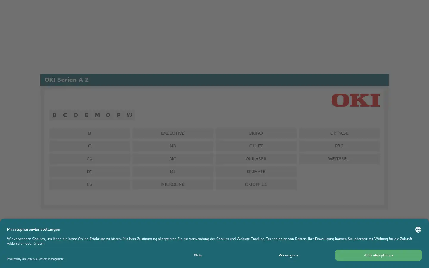 Screenshot of ampertec.de