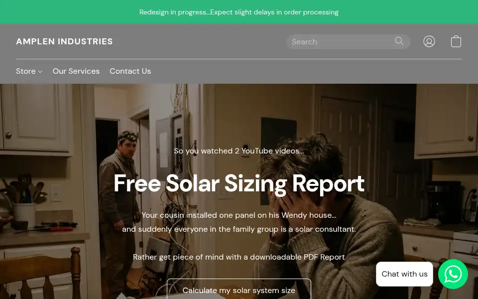 Screenshot of amplen.co.za