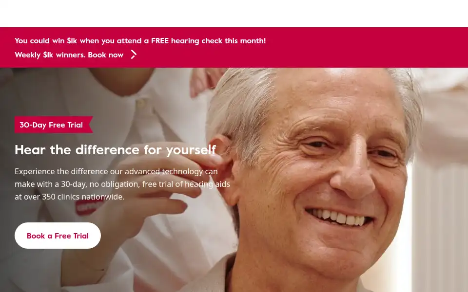 Screenshot of amplifon.com.au