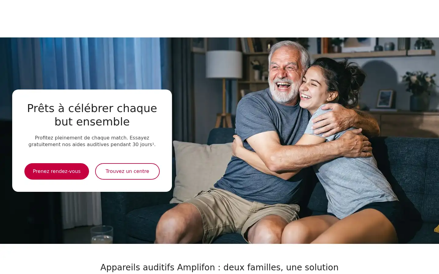 Screenshot of amplifon.fr