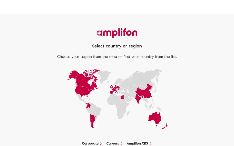 Screenshot of amplifon.uk