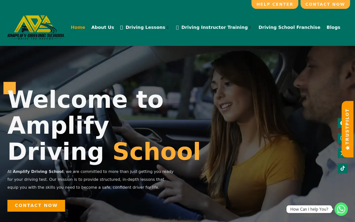 Screenshot of amplifydrivingschool.co.uk