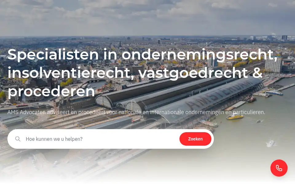 Screenshot of amsadvocaten.nl