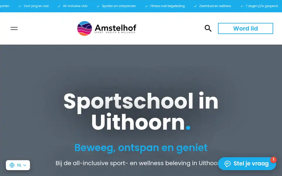 Screenshot of amstelhof.com