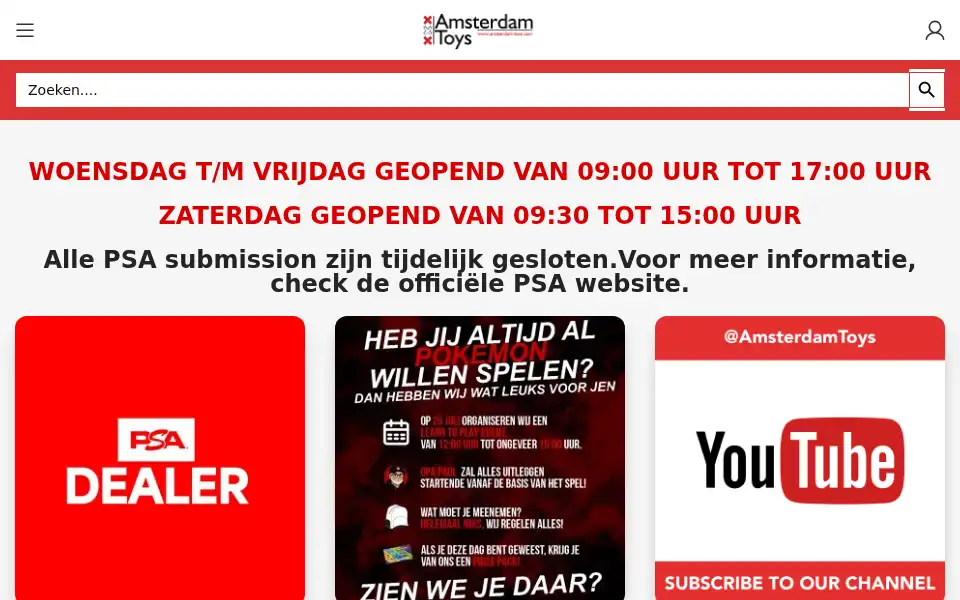 Screenshot of amsterdam-toys.com