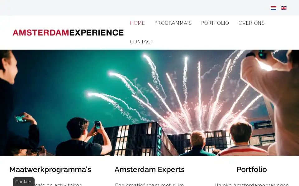 Screenshot of amsterdamexperience.nl