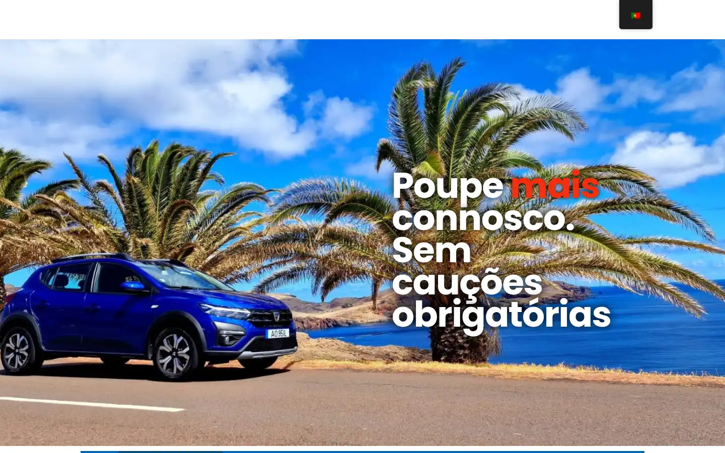 Screenshot of amsterdamrentacarmadeira.com