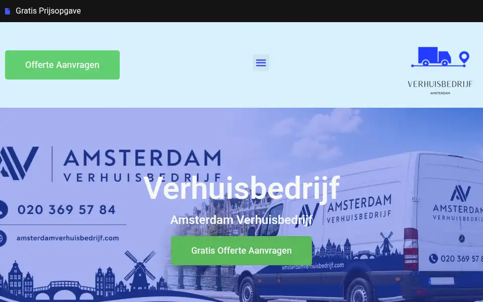 Screenshot of amsterdamverhuisbedrijf.com