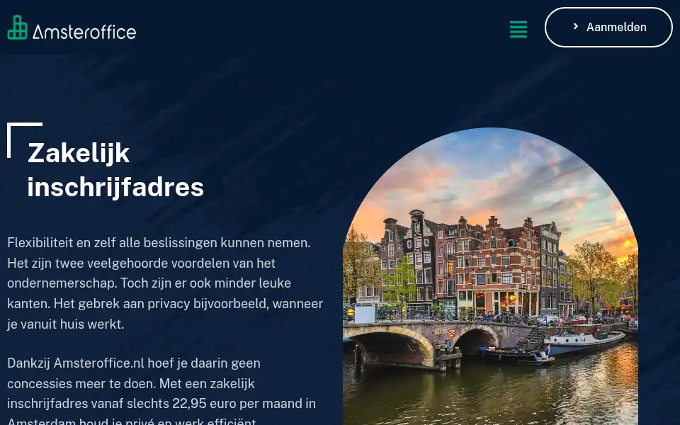 Screenshot of amsteroffice.nl