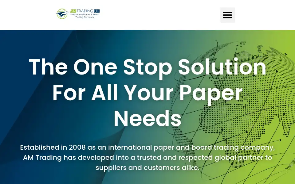 Screenshot of amtradinguk.com