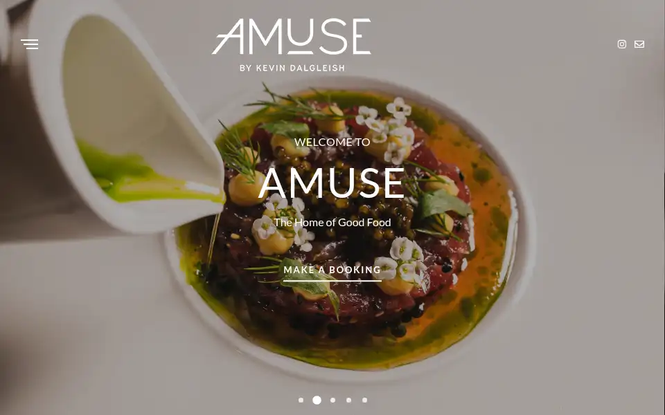 Screenshot of amuse-restaurant.com