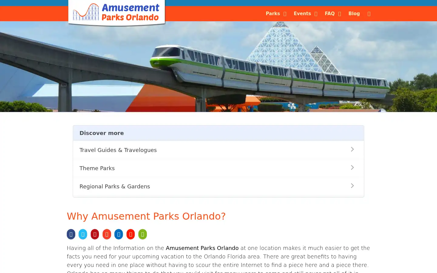 Screenshot of amusementparksorlando.com