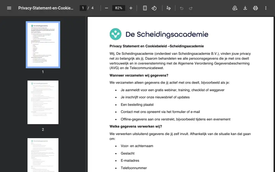 Screenshot of amvopleidingen.nl