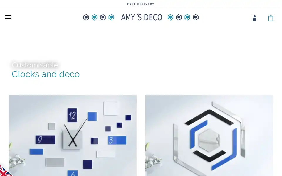 Screenshot of amysdeco.co.uk