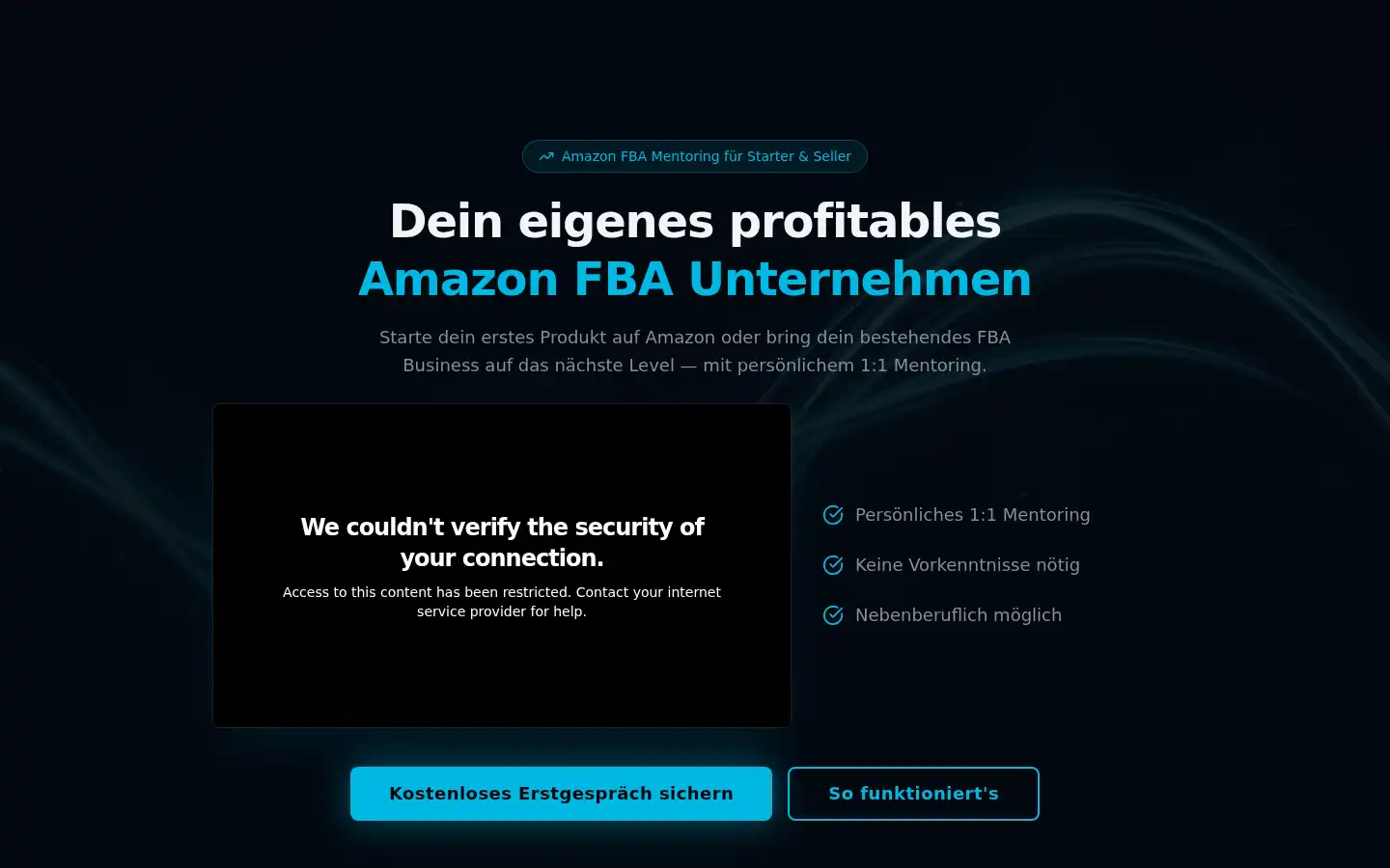 Screenshot of amz-performance-mentoring.de