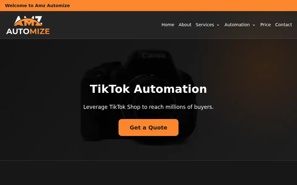 Screenshot of amzautomize.com